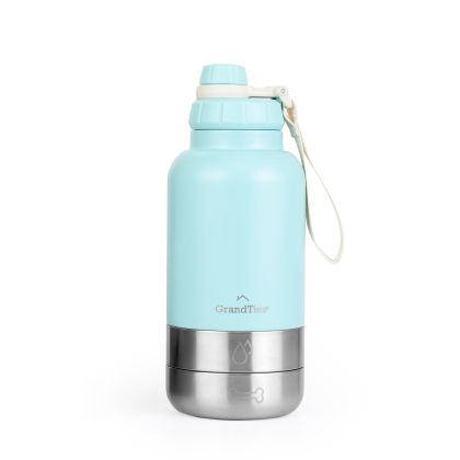 Insulated Bottle With Two Pet Bowls