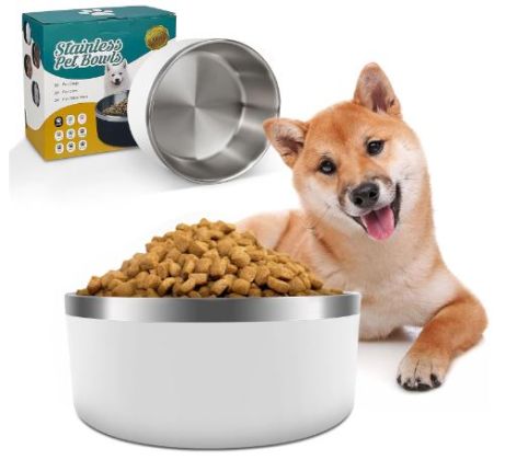 Dog Food and Water Bowl