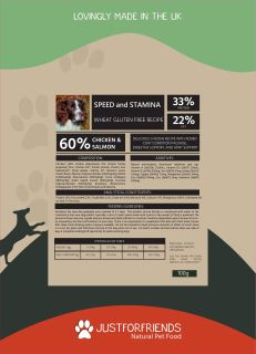 Adult Speed and Stamina Dog Food Sample Pack - 100g - £2.50